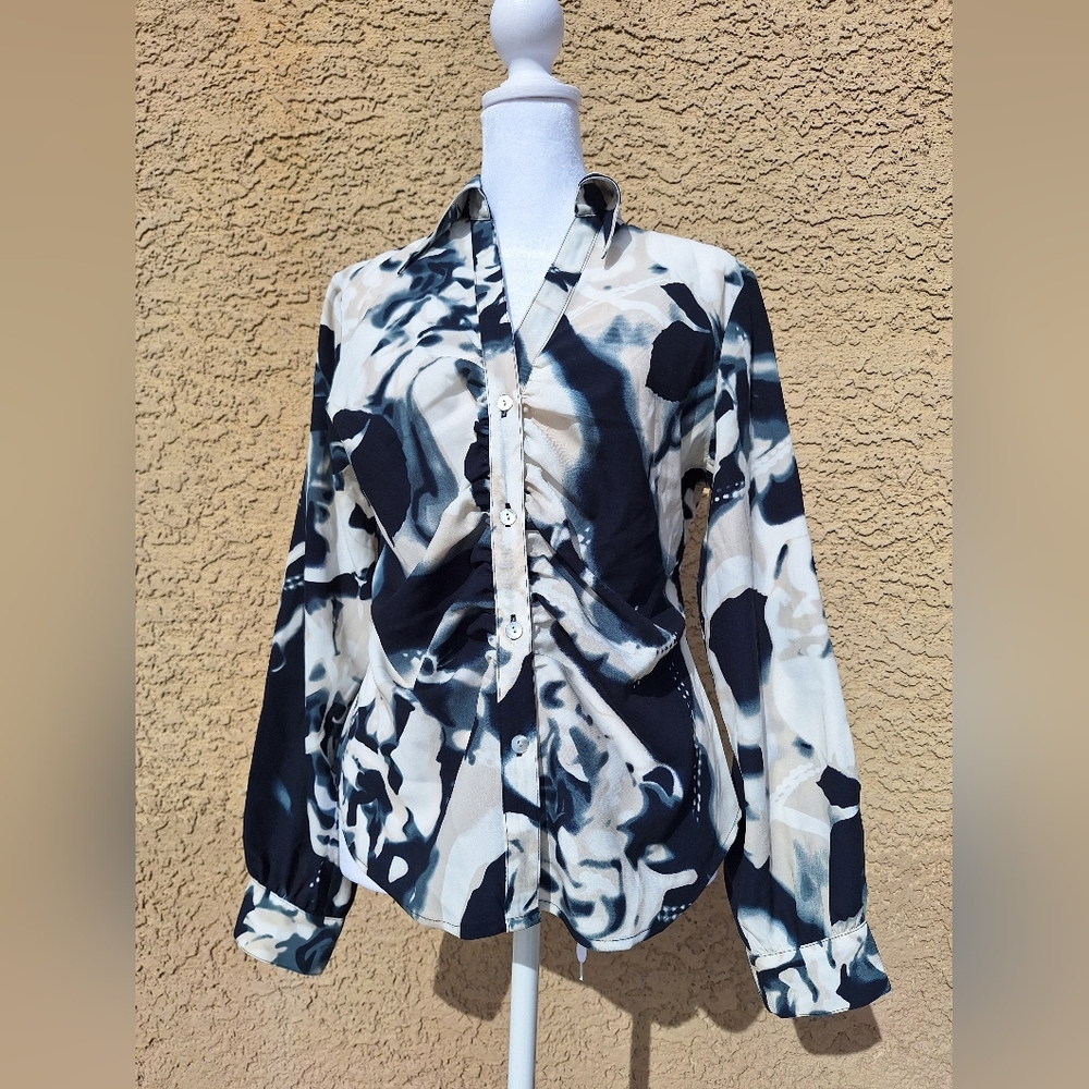 Abstract Women's Blouse